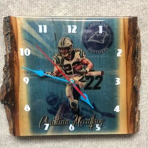 Carolina Panthers Christian McCaffrey custom clock